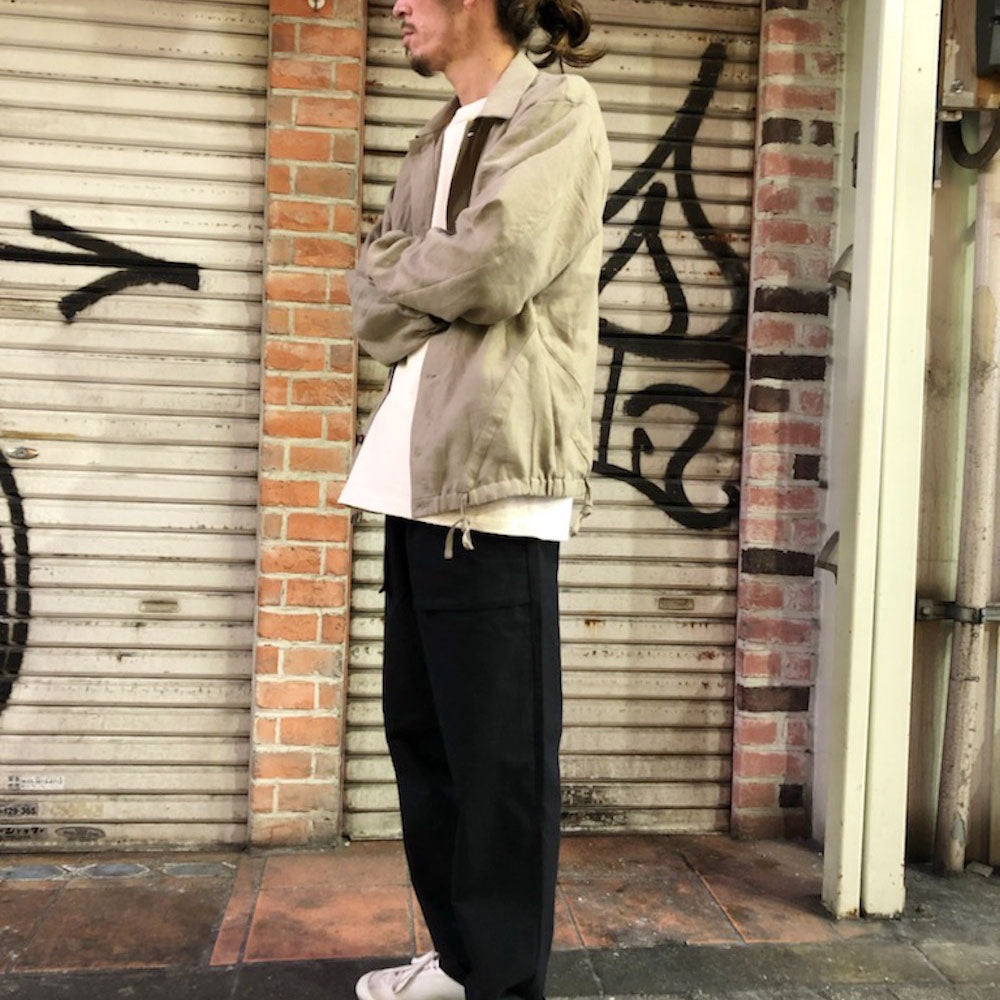 FRANK LEDER - 60’s Vintage Belgian Linen Drawstring Jacket