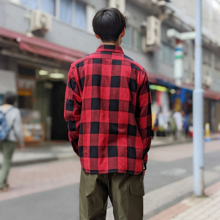NOBLE MINE - Twill Plaid L/S Work Shirt - NM656-35