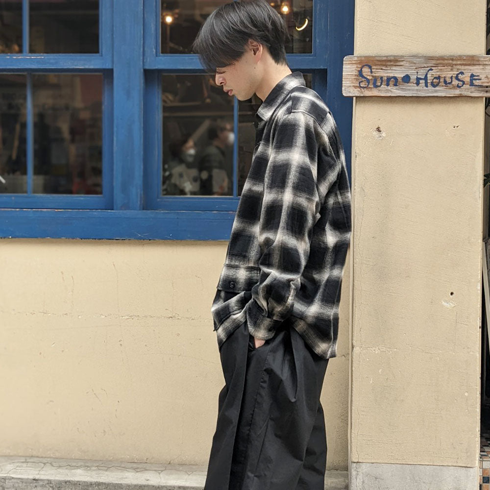 NOBLE MINE - Ombre Check Shirt