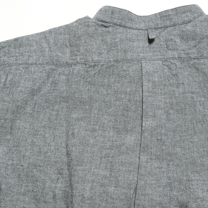 SUN HOUSE - Band Collar Pull Over Big Shirt