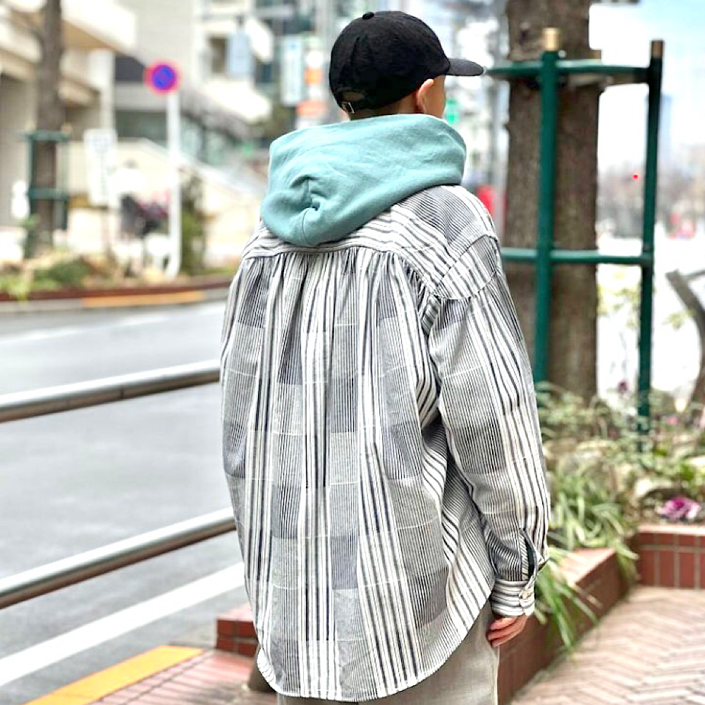 AïE - Painter Shirt - Cotton Dobby Stripe - MR959