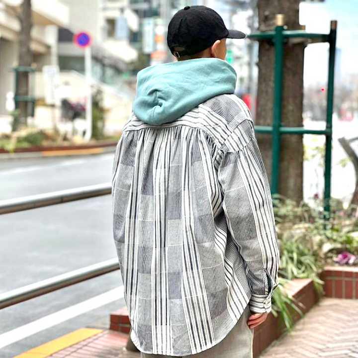 AïE - Painter Shirt - Cotton Dobby Stripe - MR959