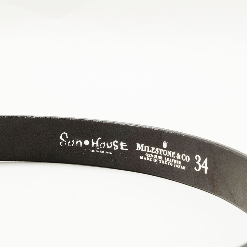 SUN HOUSE x MILESTONE ＆ CO - Brighton Leather Belt
