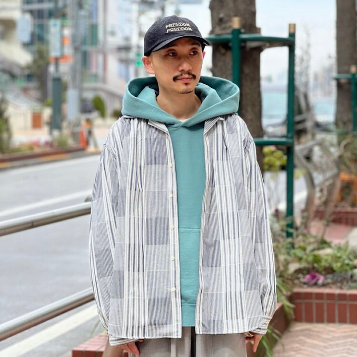 AïE - Painter Shirt - Cotton Dobby Stripe - MR959