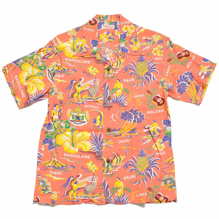 SUN SURF<br>S/S RAYON HAWAIIAN SHIRT<br>"EMPYREAL GIFT FROM HAWAII"