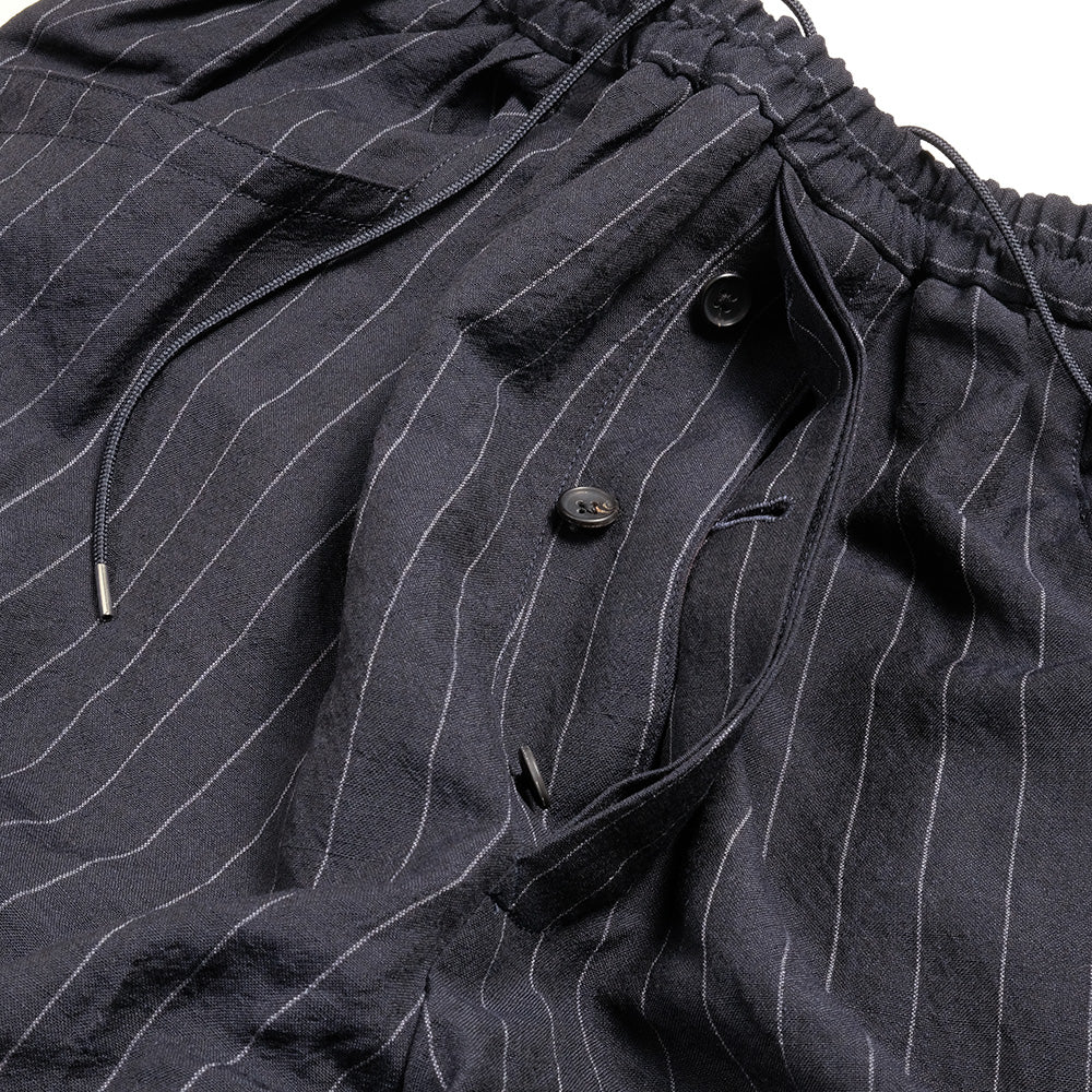 HAVERSACK -  Wool Linen Pinstripe Easy Pants