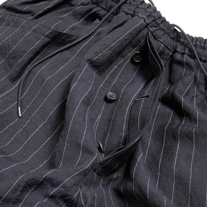 HAVERSACK -  Wool Linen Pinstripe Easy Pants