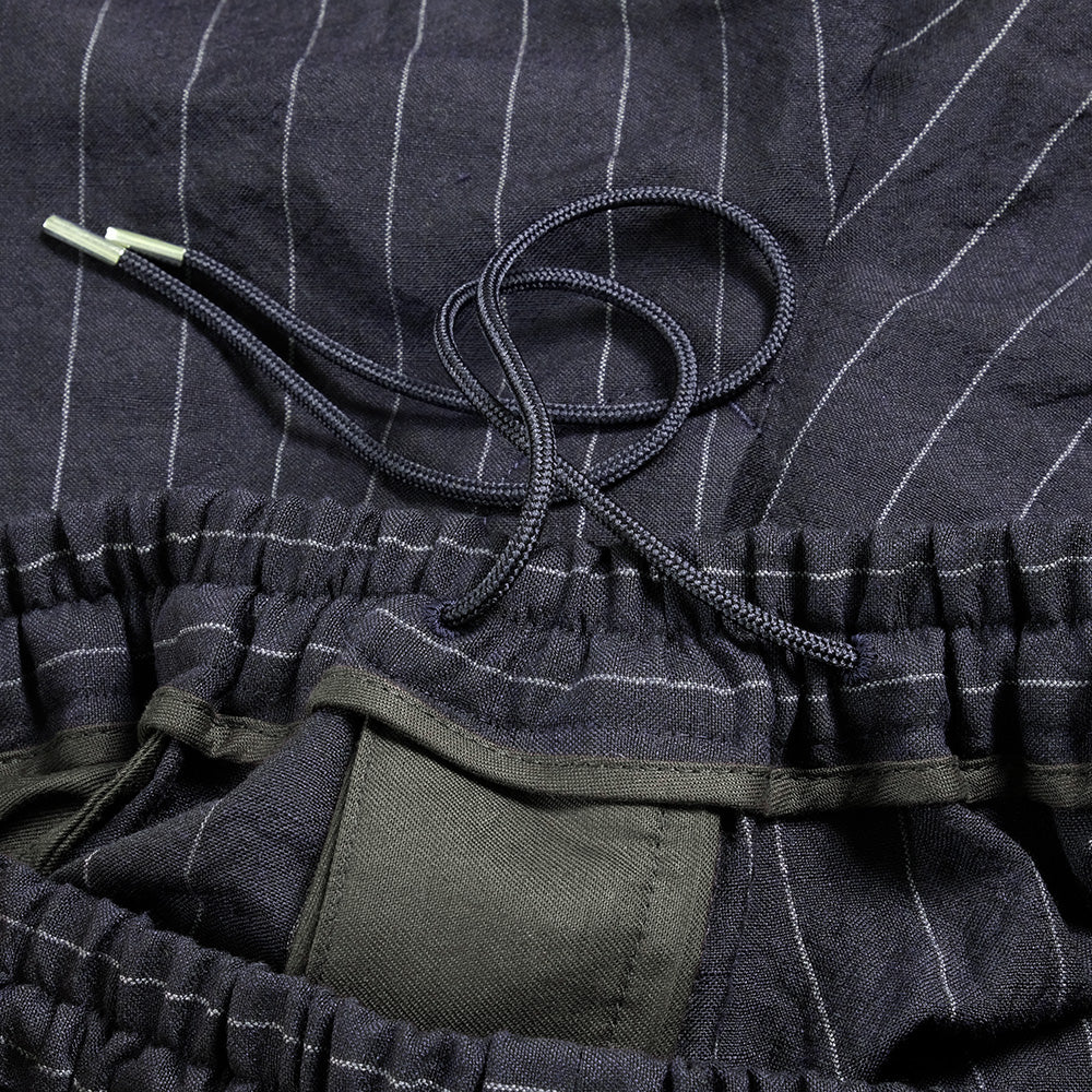 HAVERSACK -  Wool Linen Pinstripe Easy Pants