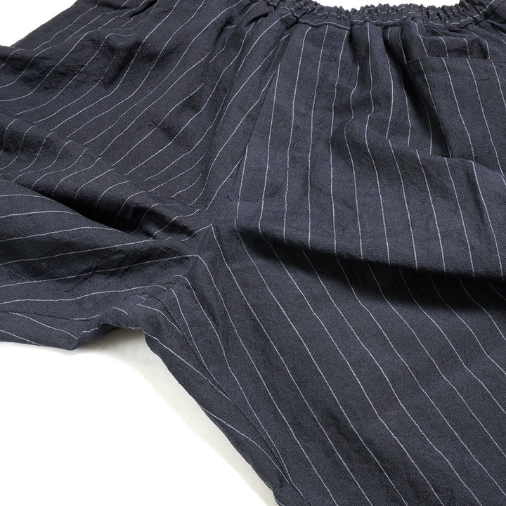 HAVERSACK -  Wool Linen Pinstripe Easy Pants