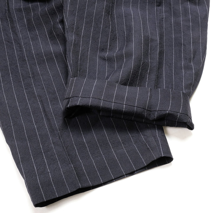 HAVERSACK -  Wool Linen Pinstripe Easy Pants