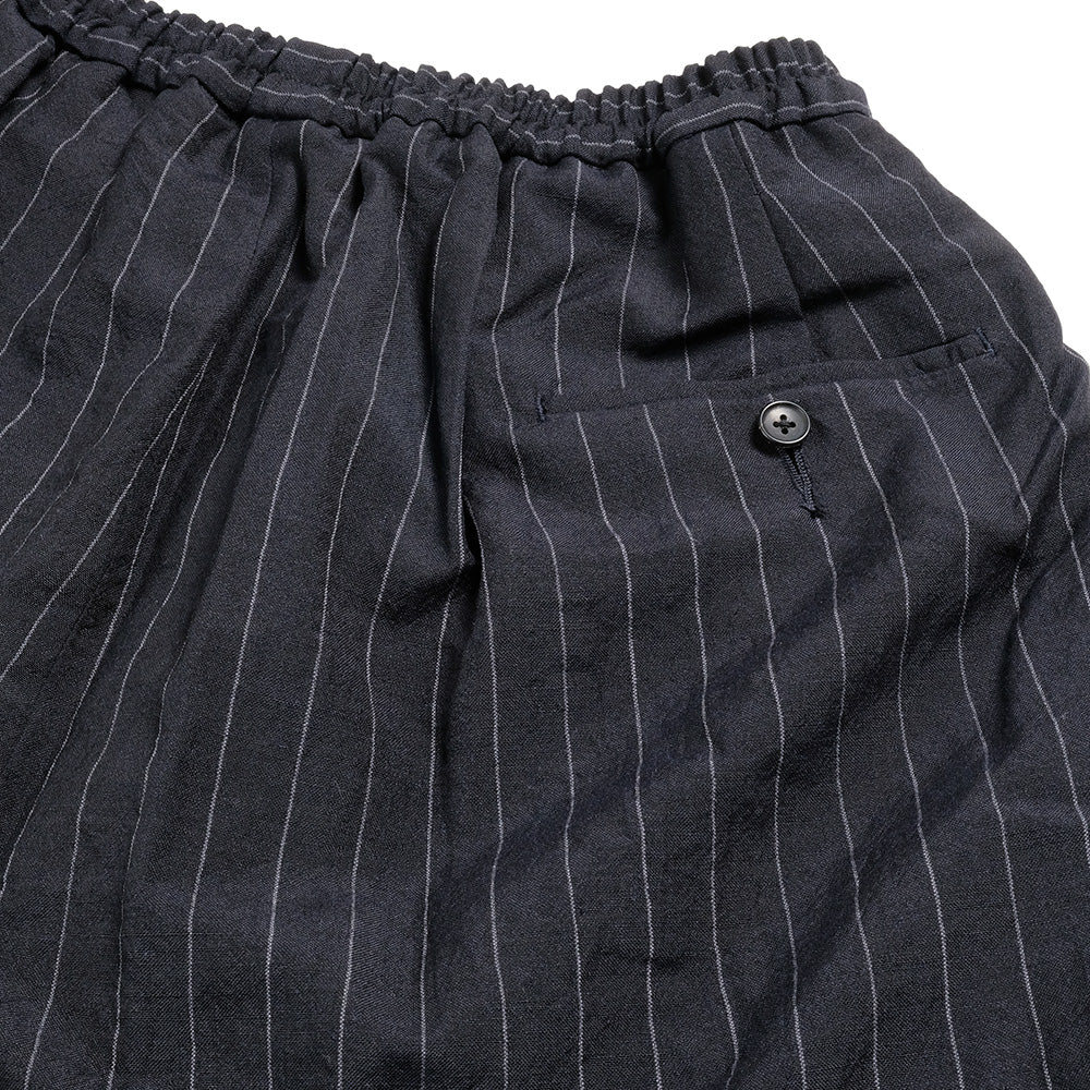 HAVERSACK -  Wool Linen Pinstripe Easy Pants