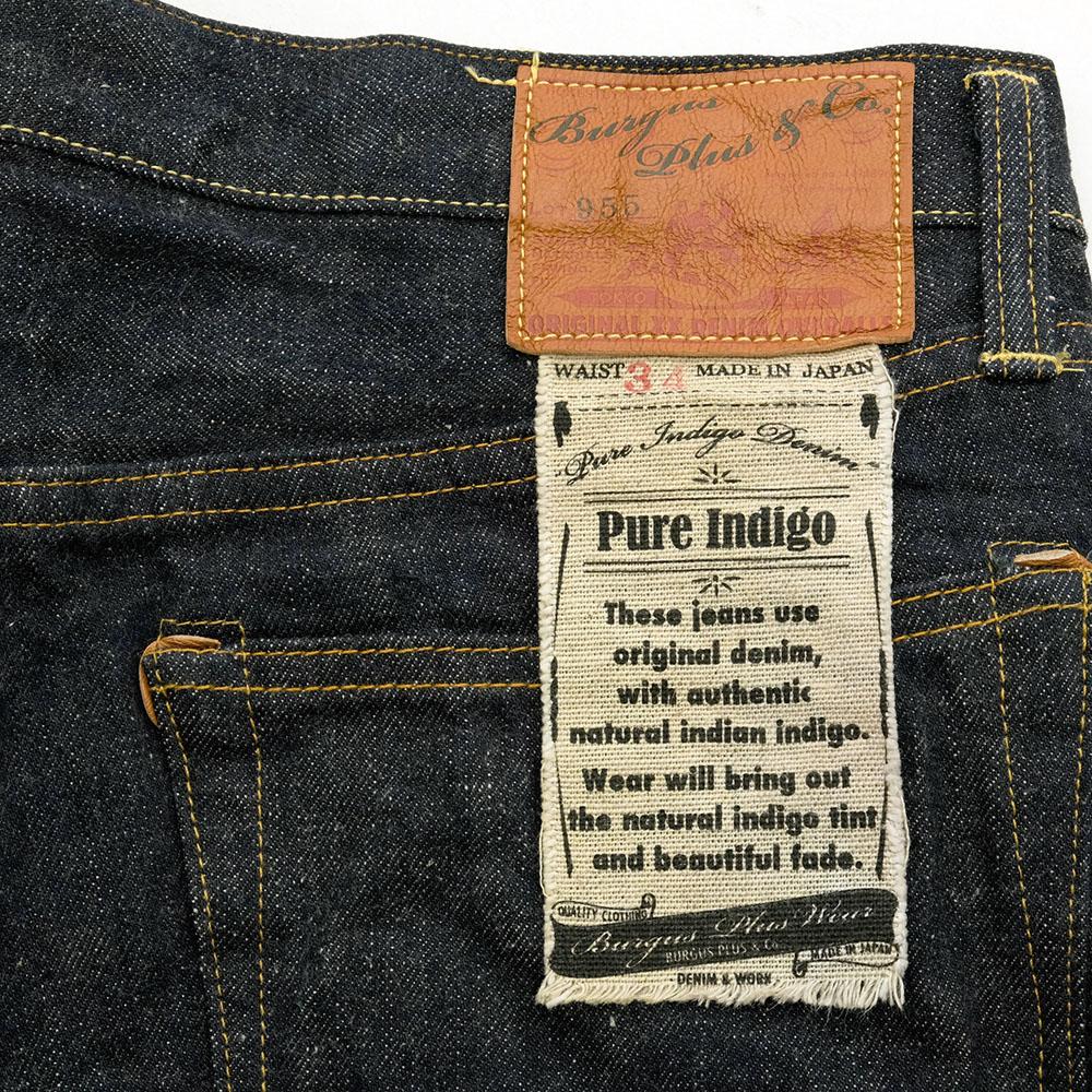 BURGUS PLUS - Lot.955 14.5oz Natural Indigo Selvedge Jeans 1955 Model -