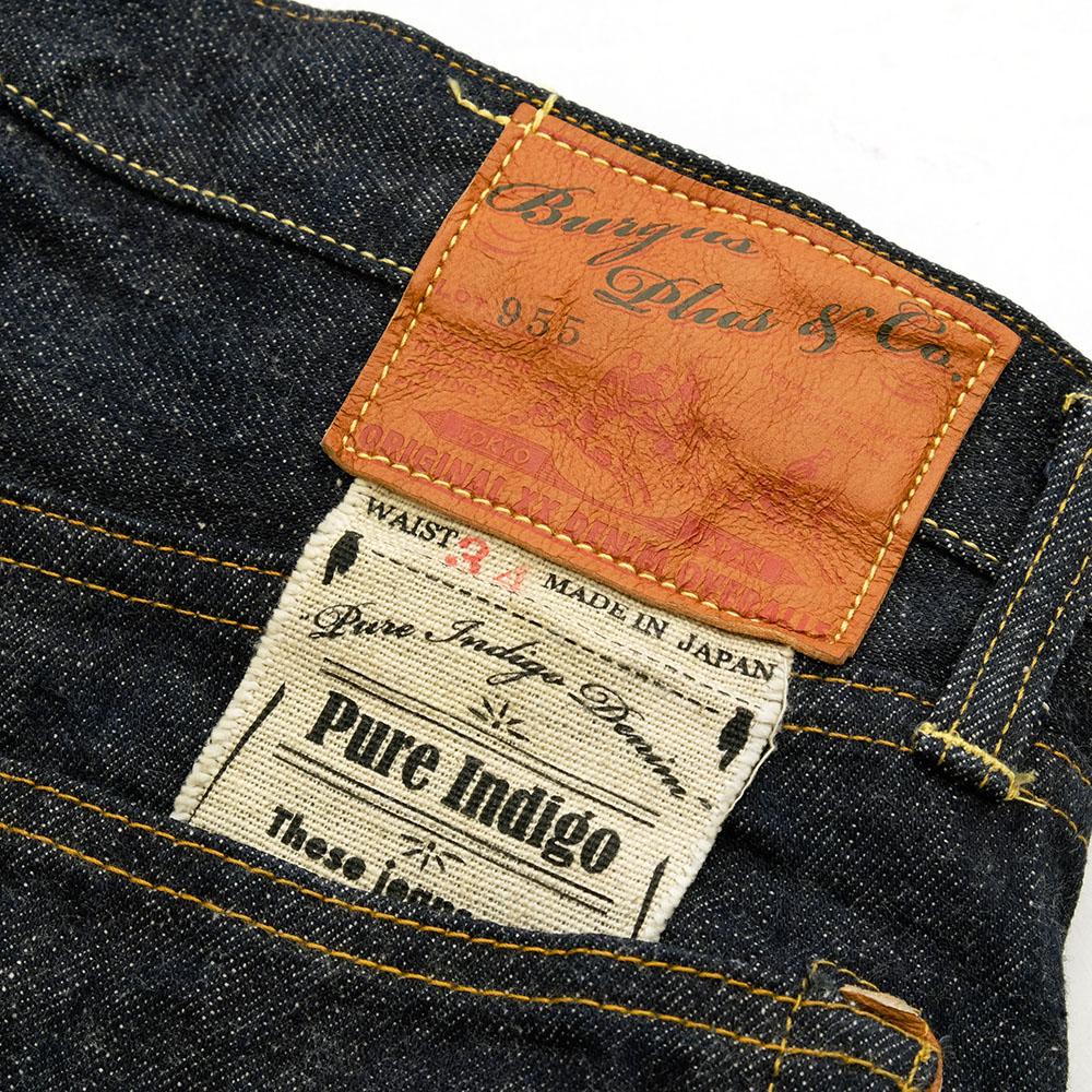 BURGUS PLUS - Lot.955 14.5oz Natural Indigo Selvedge Jeans 1955 Model -