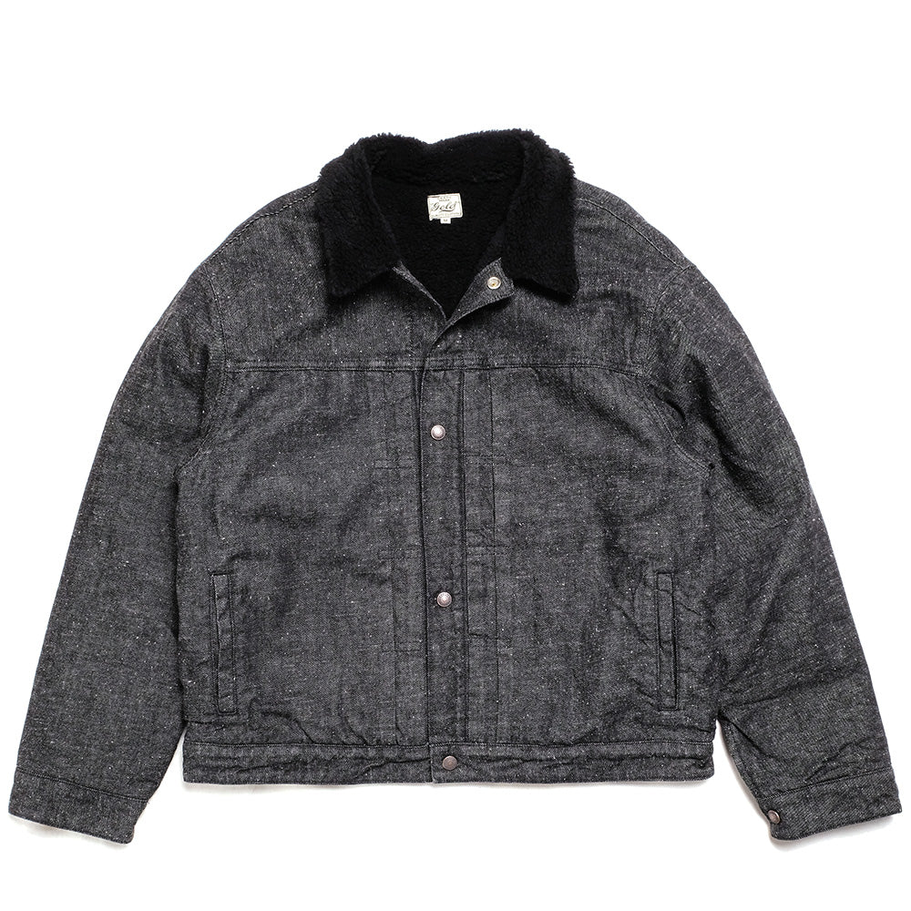 GOLD RECYCLED WASTE SUVIN COTTON YARN 11oz. DENIM RANCH JACKET GL15107
