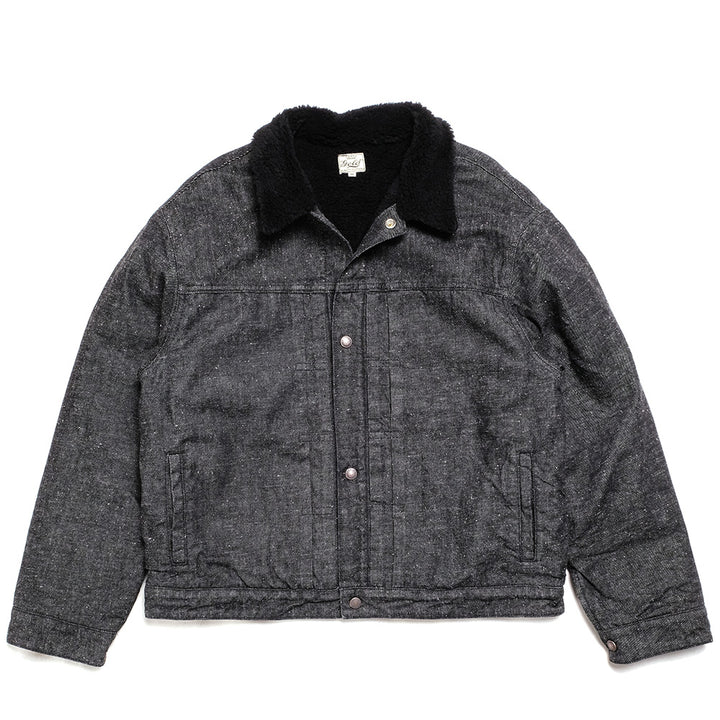 GOLD RECYCLED WASTE SUVIN COTTON YARN 11oz. DENIM RANCH JACKET GL15107