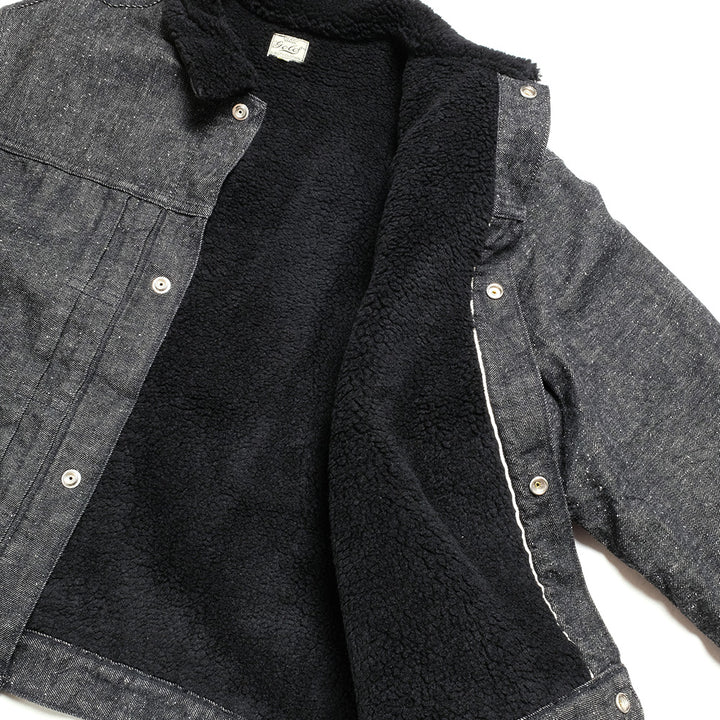 GOLD - RECYCLED WASTE SUVIN COTTON YARN 11oz. DENIM RANCH JACKET - GL15107