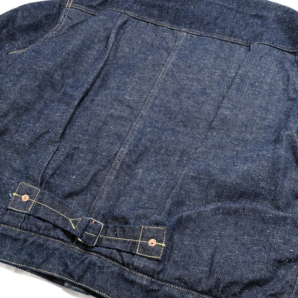GOLD - RECYCLED WASTE SUVIN COTTON YARN 11oz. DENIM RANCH JACKET - GL15107