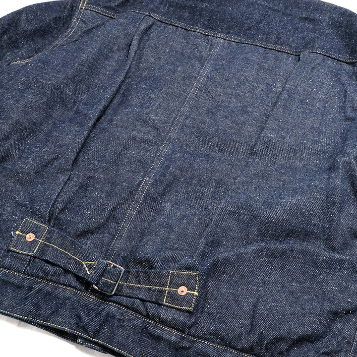 GOLD - RECYCLED WASTE SUVIN COTTON YARN 11oz. DENIM RANCH JACKET - GL15107