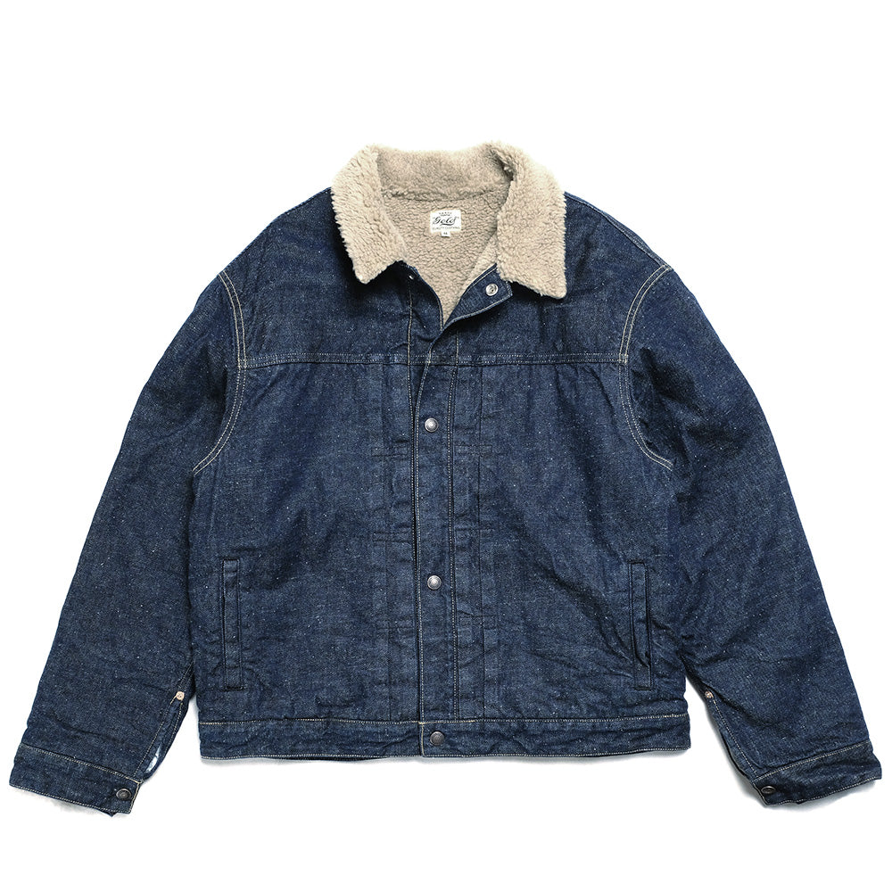 GOLD RECYCLED WASTE SUVIN COTTON YARN 11oz. DENIM RANCH JACKET GL15107