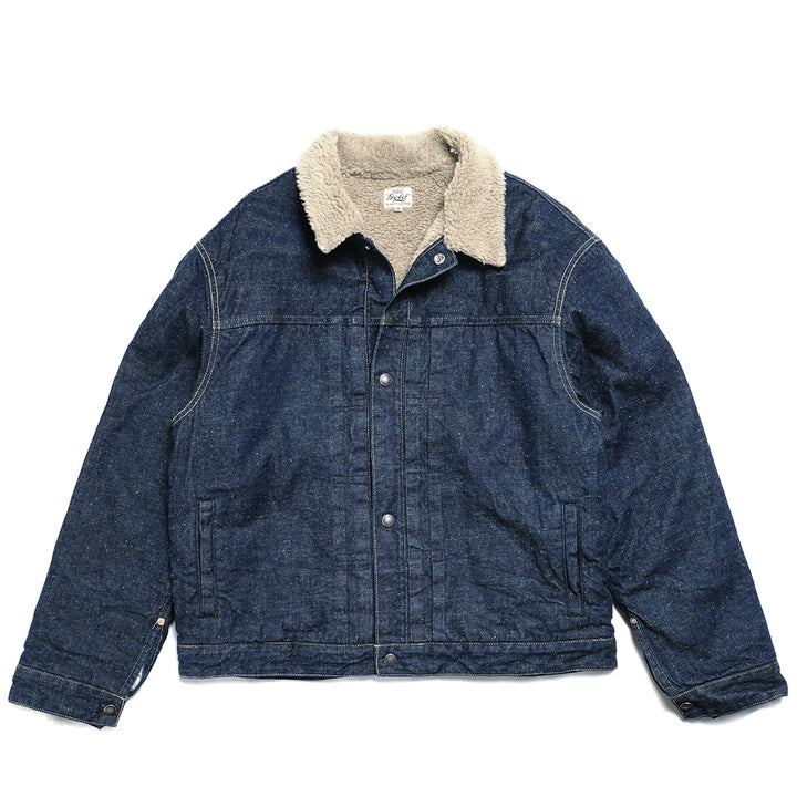 GOLD RECYCLED WASTE SUVIN COTTON YARN 11oz. DENIM RANCH JACKET GL15107