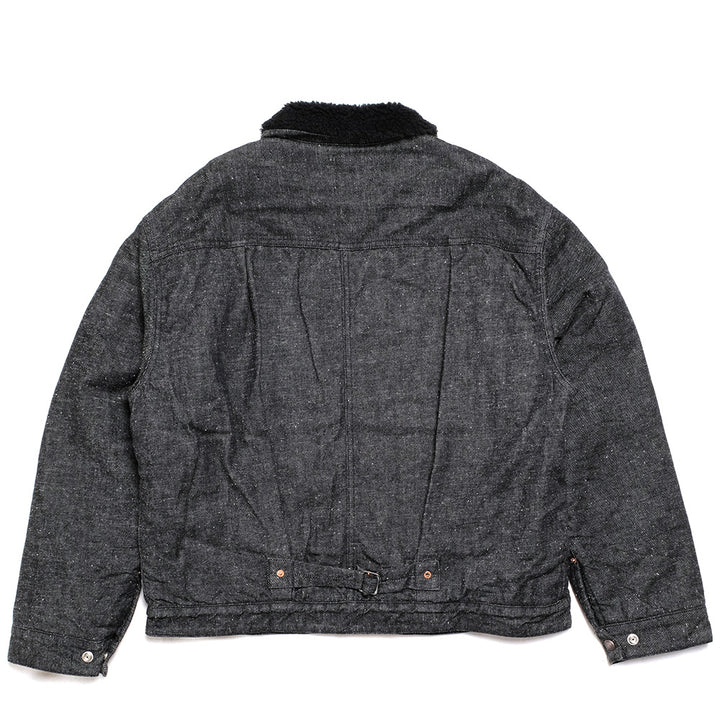 GOLD - RECYCLED WASTE SUVIN COTTON YARN 11oz. DENIM RANCH JACKET - GL15107