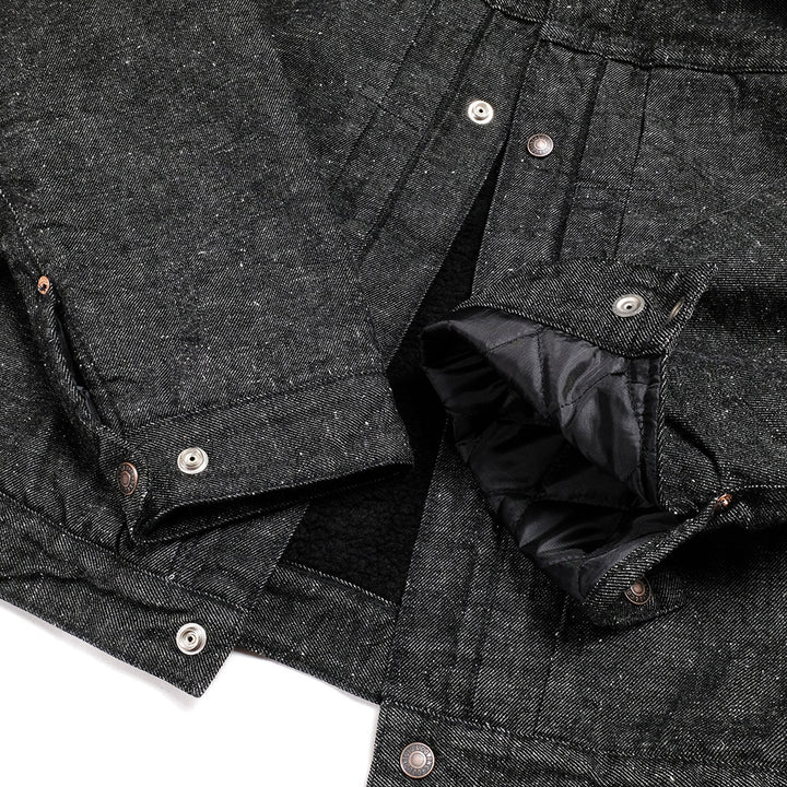 GOLD - RECYCLED WASTE SUVIN COTTON YARN 11oz. DENIM RANCH JACKET - GL15107