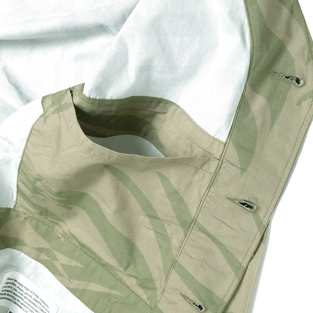Engineered Garments - Cardigan Jacket - Leaf Print Cotton Poplin