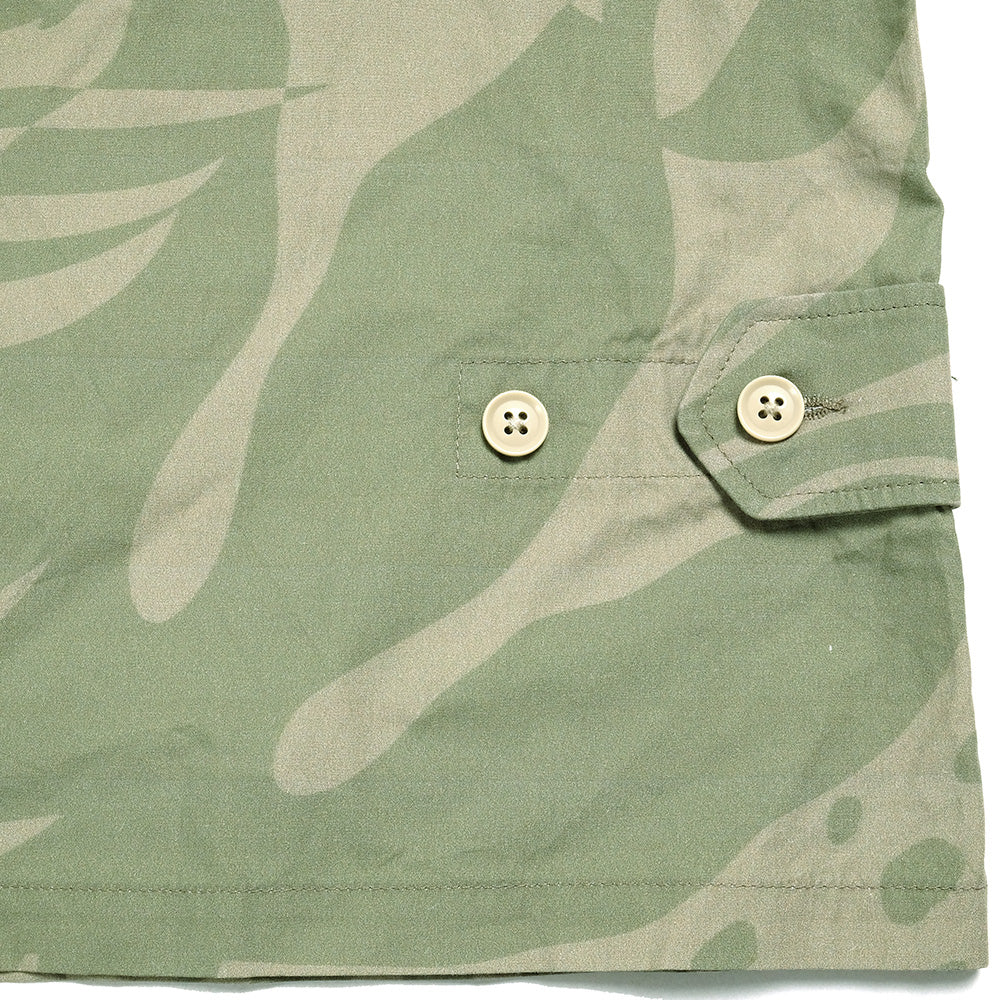 Engineered Garments - Cardigan Jacket - Leaf Print Cotton Poplin