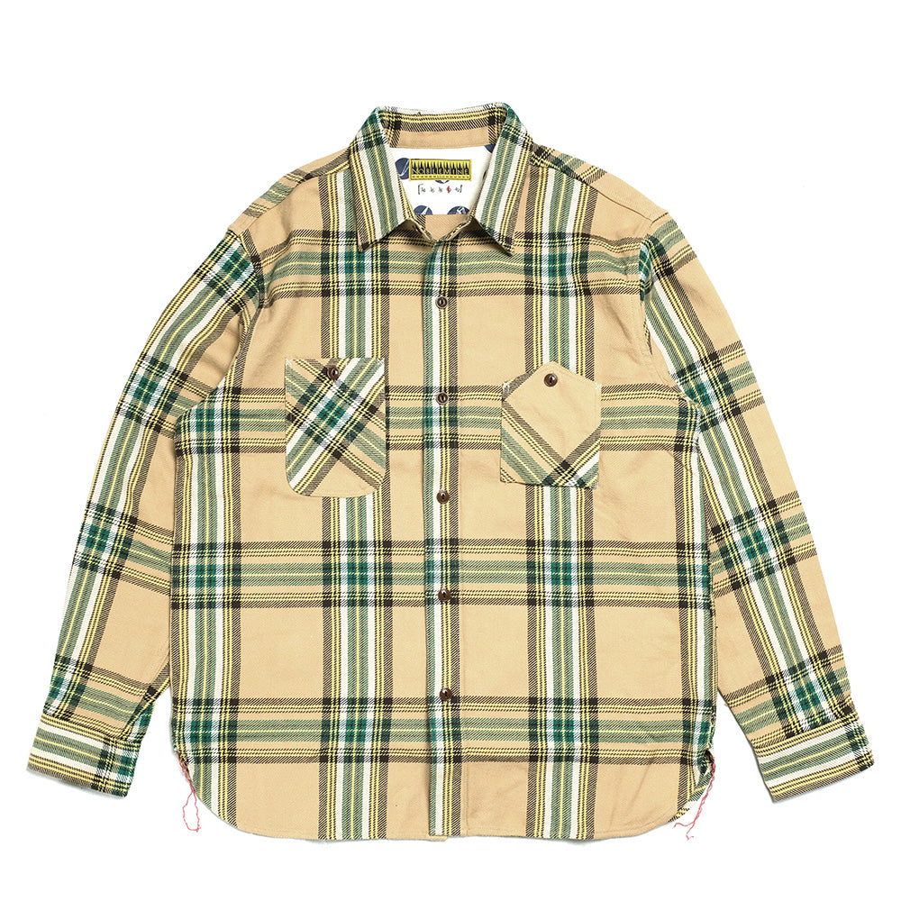NOBLE MINE Twill Check L/S Work Shirt NM656-35