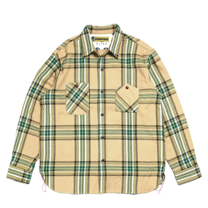 NOBLE MINE Twill Check L/S Work Shirt NM656-35