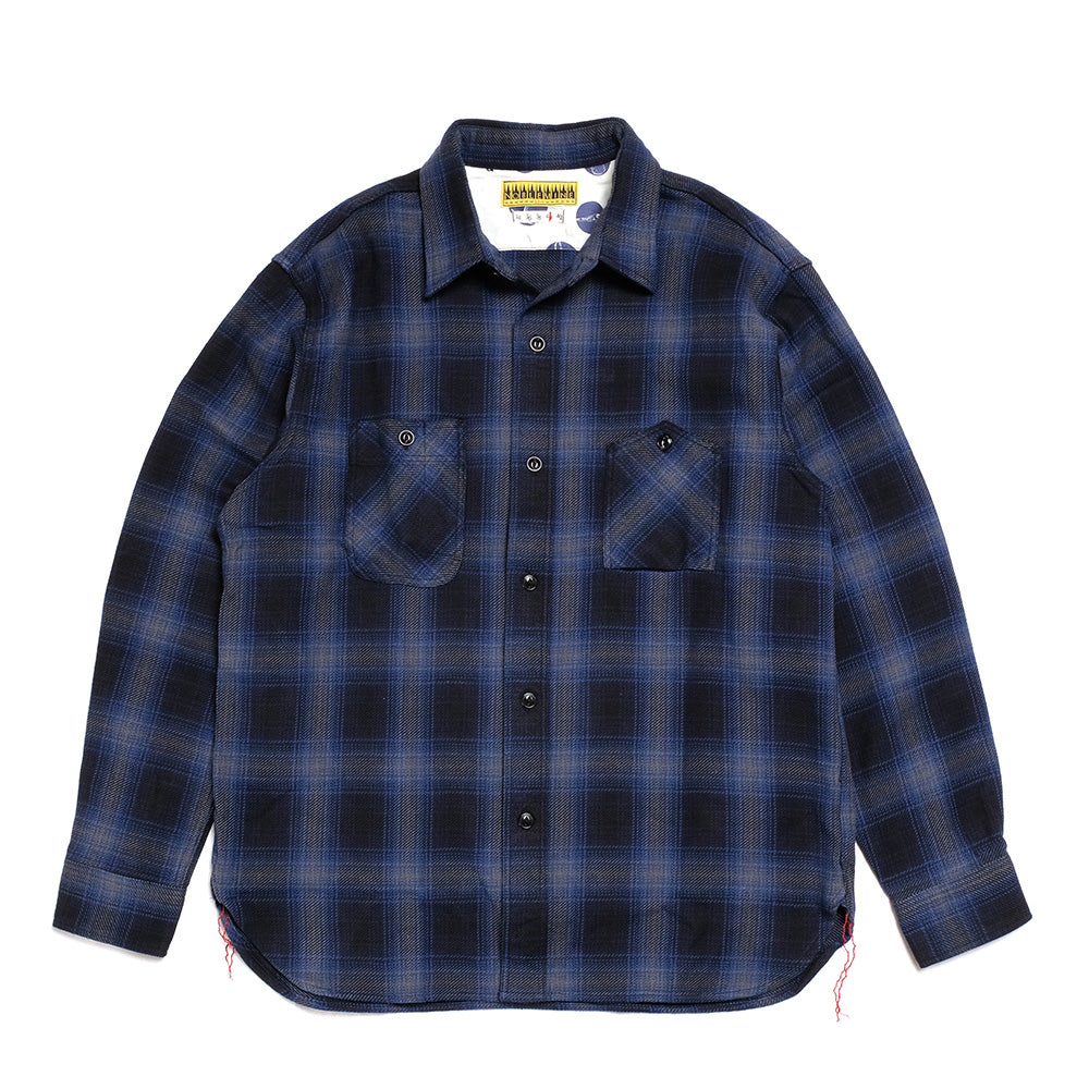 NOBLE MINE Twill Check L/S Work Shirt NM656-35