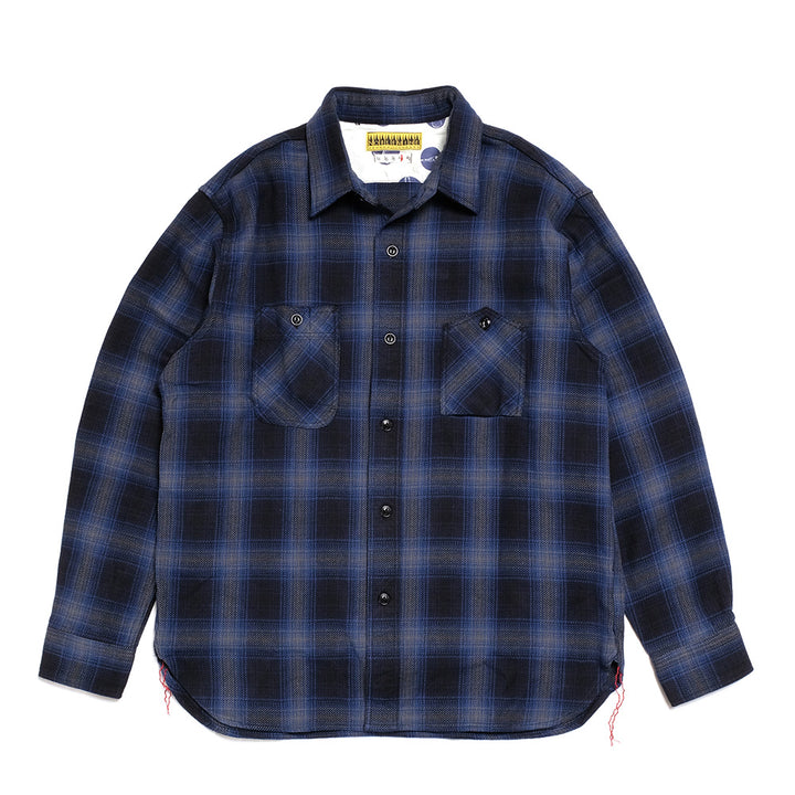 NOBLE MINE Twill Check L/S Work Shirt NM656-35