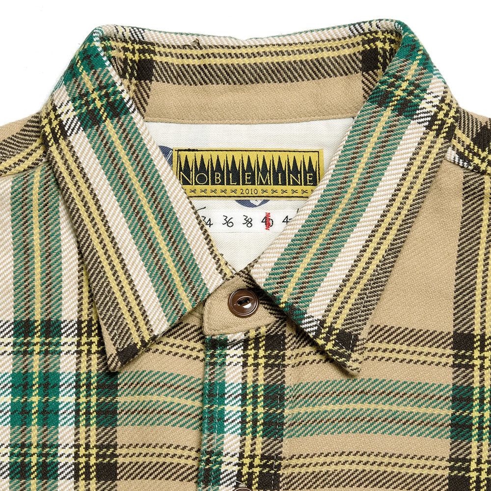 NOBLE MINE - Twill Plaid L/S Work Shirt - NM656-35