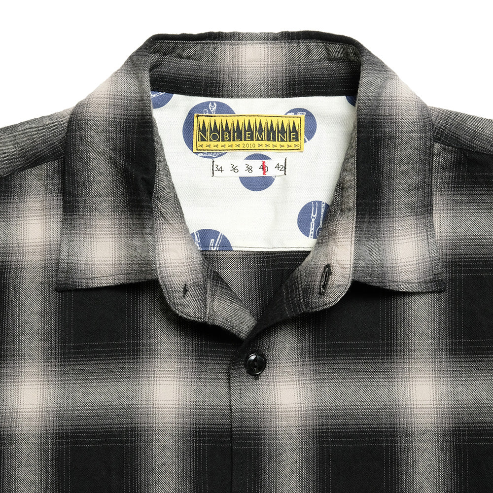 NOBLE MINE - Ombre Check Shirt
