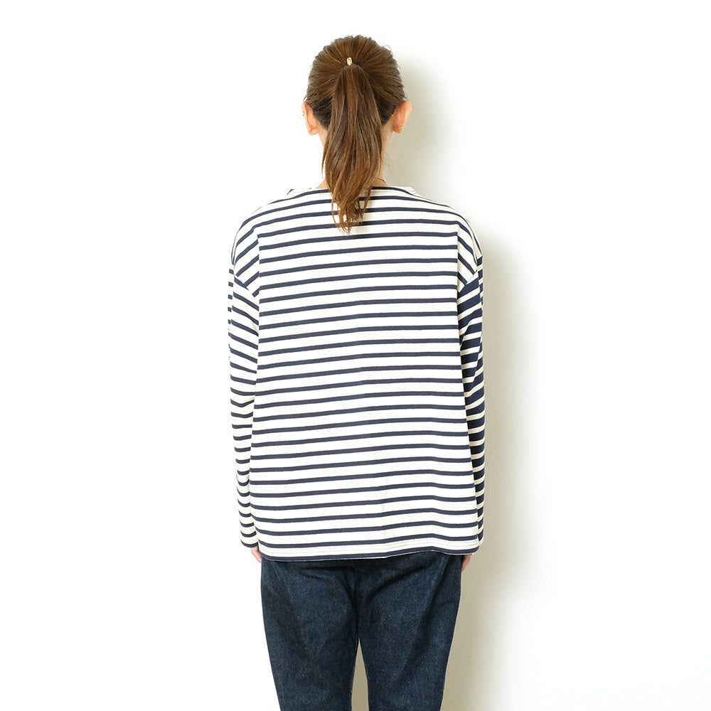 ORCIVAL - Women's - COTTON LOURD - HARLEQUIN WIDE BOAT NECK L/S P.O. - OR-B249(ME)