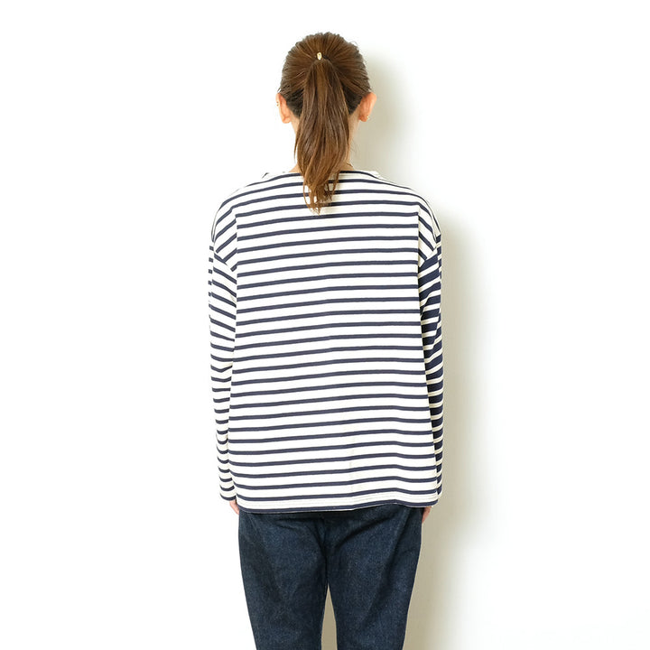 ORCIVAL - Women's - COTTON LOURD - HARLEQUIN WIDE BOAT NECK L/S P.O. - OR-B249(ME)