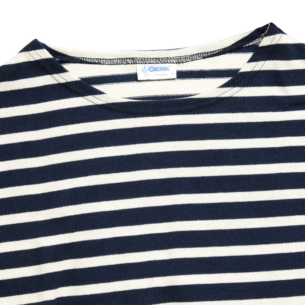 ORCIVAL - Women's - COTTON LOURD - HARLEQUIN WIDE BOAT NECK L/S P.O. - OR-B249(ME)