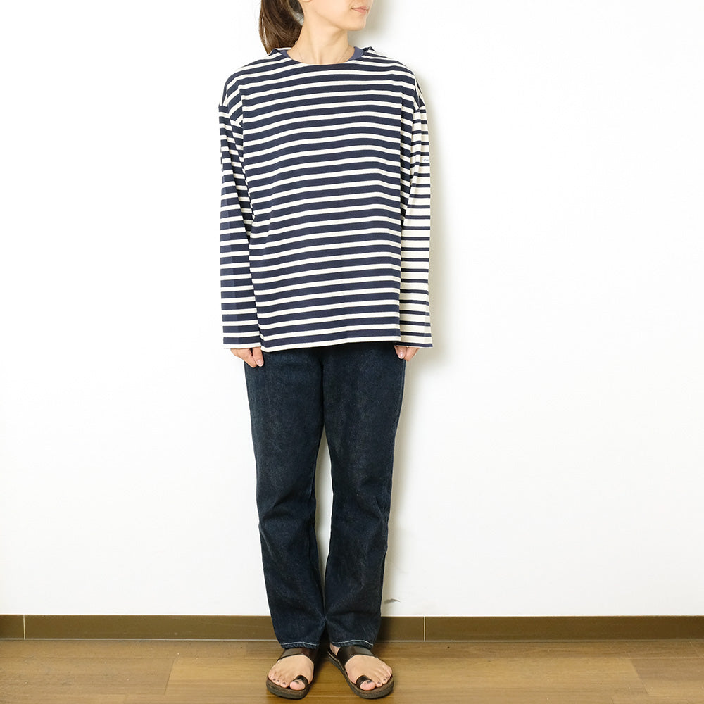 ORCIVAL - Women's - COTTON LOURD - HARLEQUIN WIDE BOAT NECK L/S P.O. - OR-B249(ME)