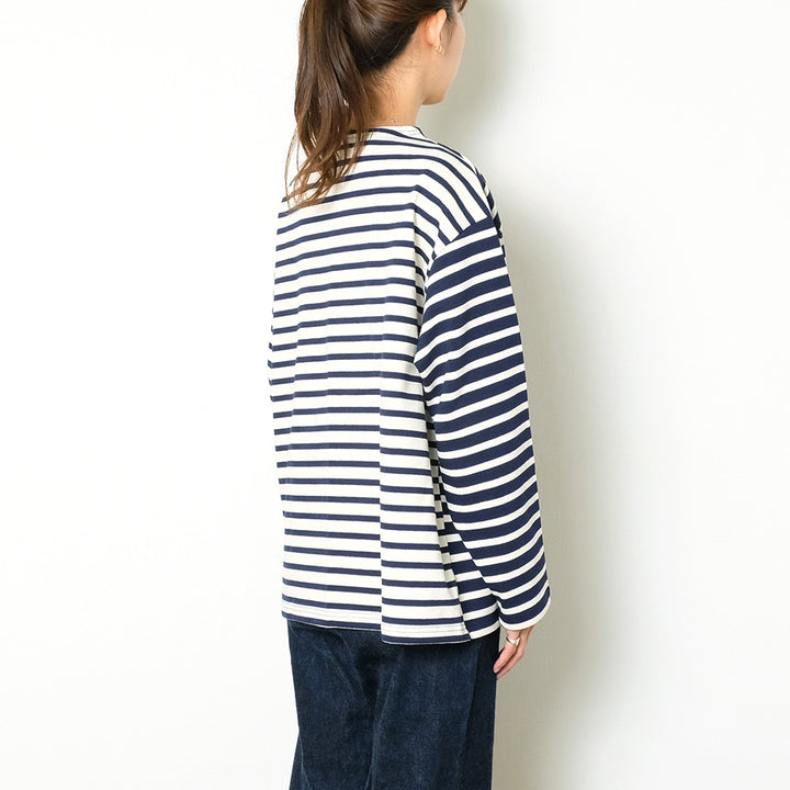 ORCIVAL - Women's - COTTON LOURD - HARLEQUIN WIDE BOAT NECK L/S P.O. - OR-B249(ME)