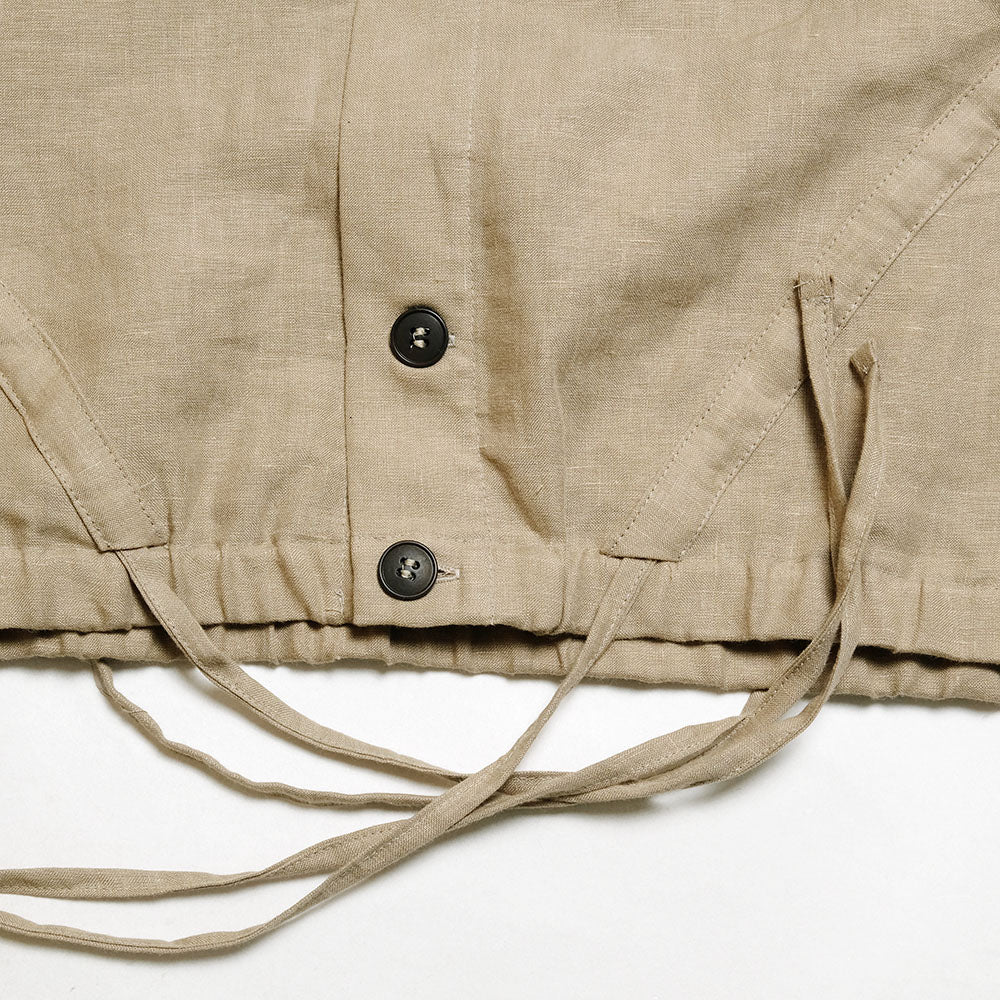 FRANK LEDER - 60’s Vintage Belgian Linen Drawstring Jacket