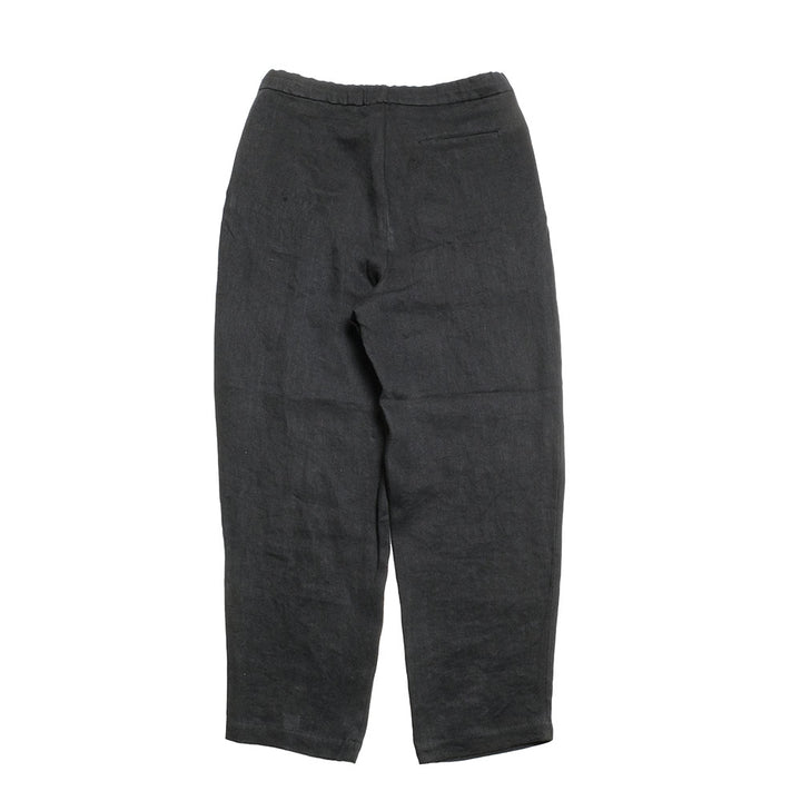 FRANK LEDER - WASHED LINEN DRAWSTRING 2TUCK TROUSERS - FL-0513011