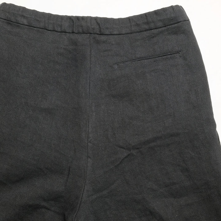 FRANK LEDER - WASHED LINEN DRAWSTRING 2TUCK TROUSERS - FL-0513011