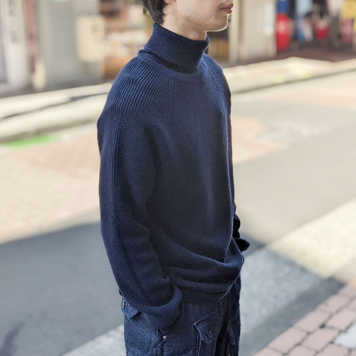 Engineered Garments - Turtle Neck Fisherman Sweater - Wool Sweater Knit - LN354