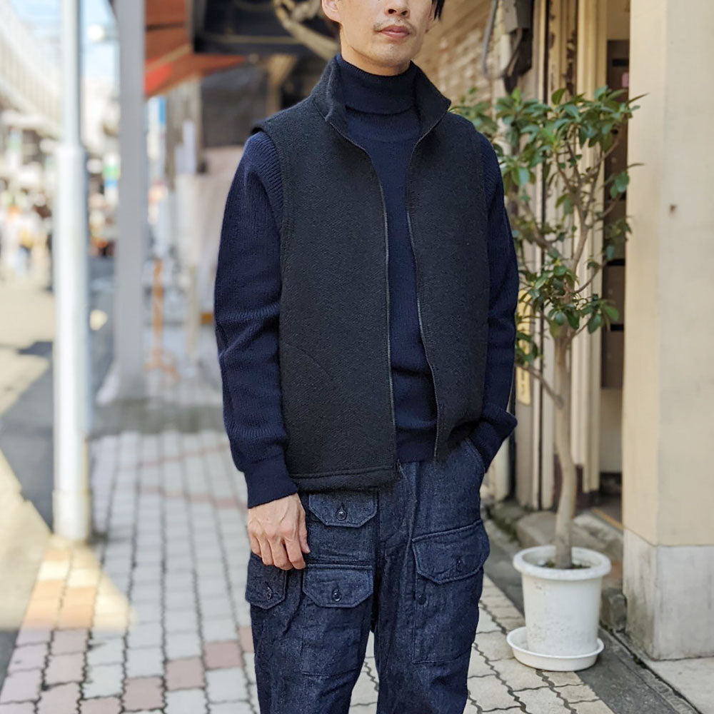 Engineered Garments - Turtle Neck Fisherman Sweater - Wool Sweater Knit - LN354