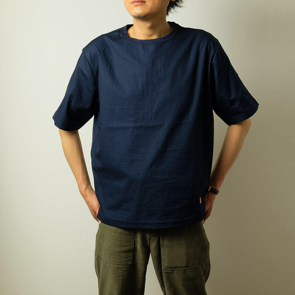 Soglia - ブロード × 天竺 コンビTシャツ