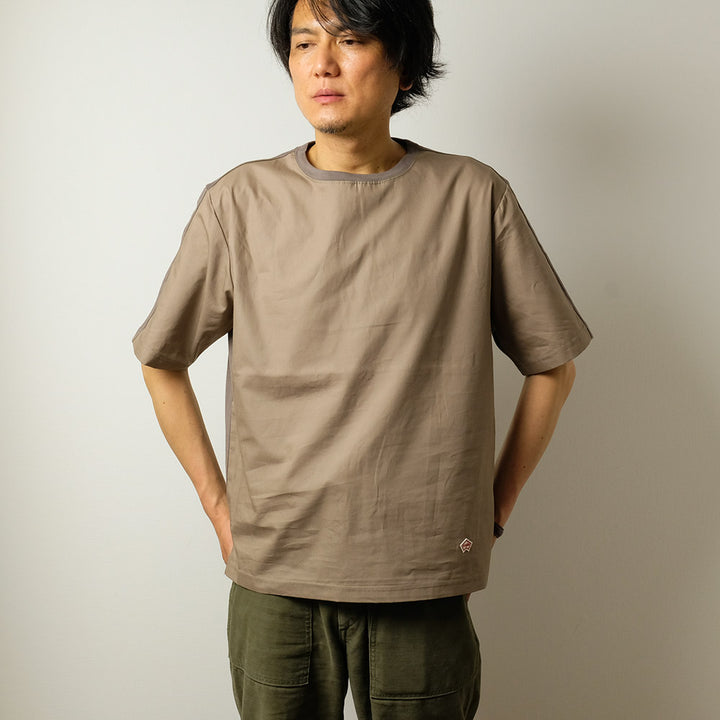 Soglia - ブロード × 天竺 コンビTシャツ