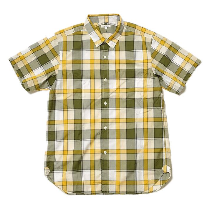 SUN HOUSE - S/S Poplin Madras Check BD Shirt