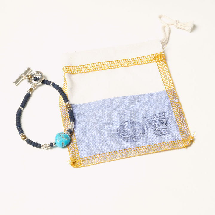 SunKu  - Sun House Exclusive - Kingman Turquoise Bracelet - Indigo - SKSH-23SP