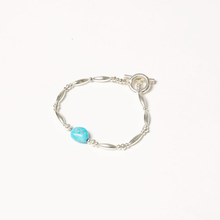 SunKu - Sun House Exclusive - Kingman Turquoise Bracelet - Silver - SKSH-23SP