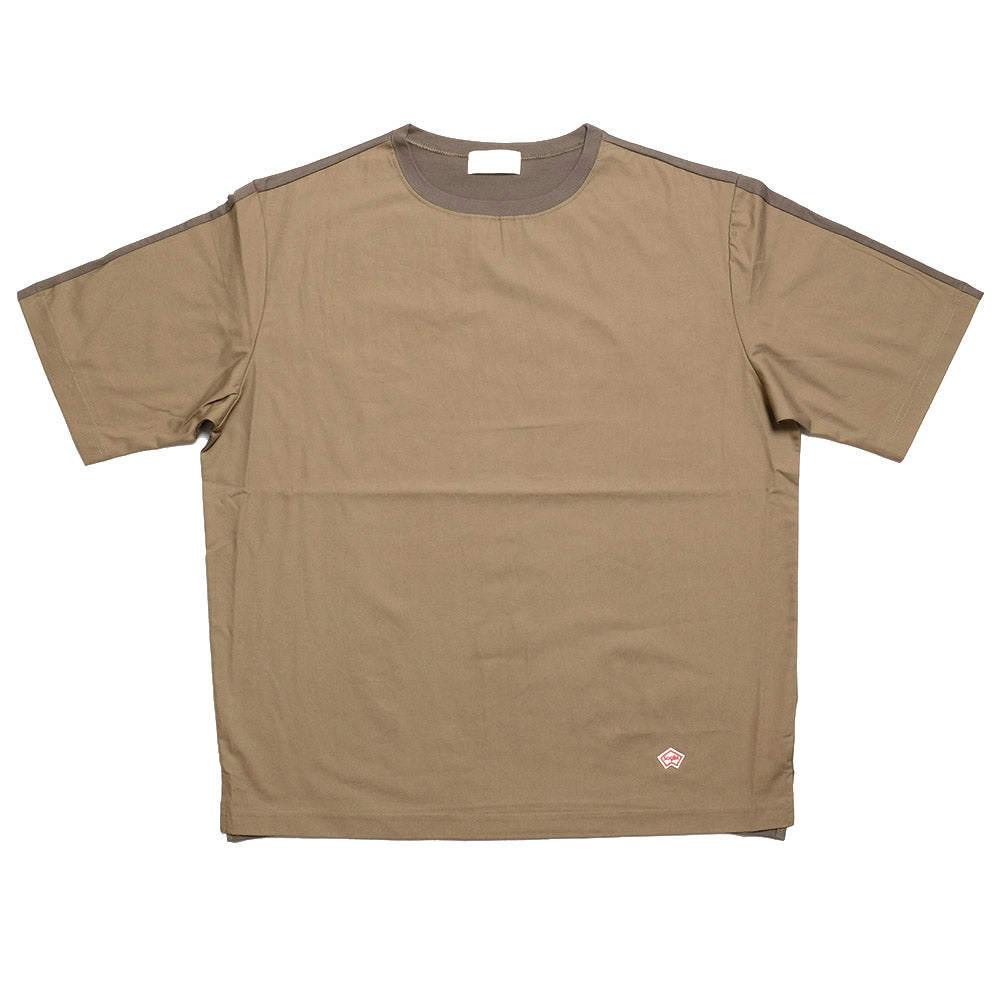 Soglia - ブロード × 天竺 コンビTシャツ
